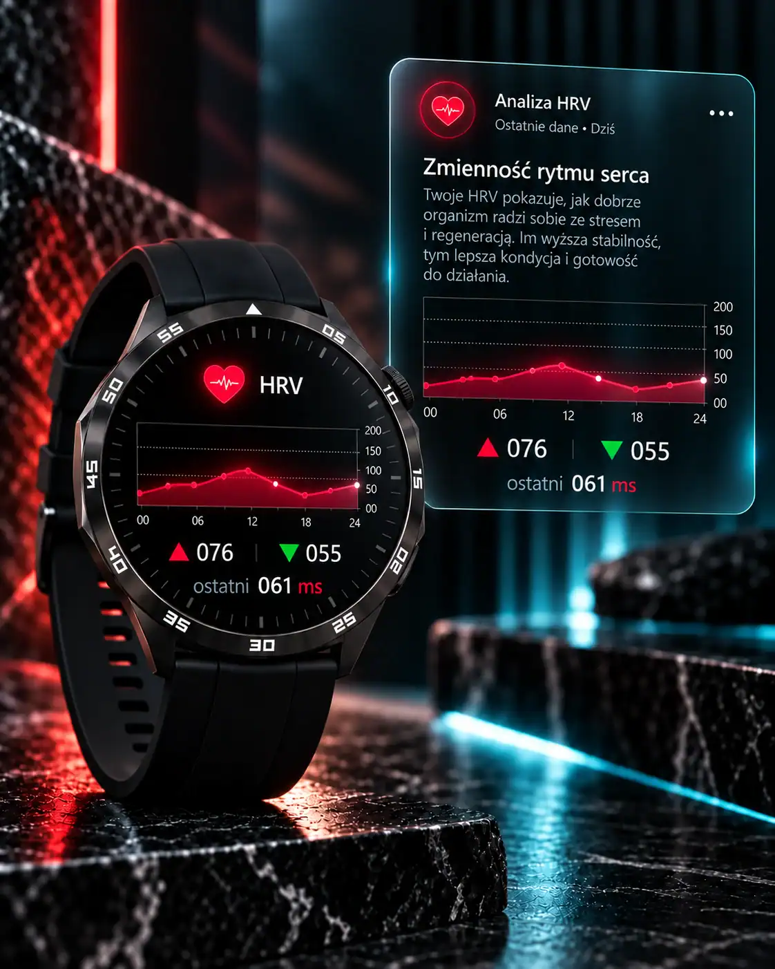 HRV na TickOn Watch 3 Care