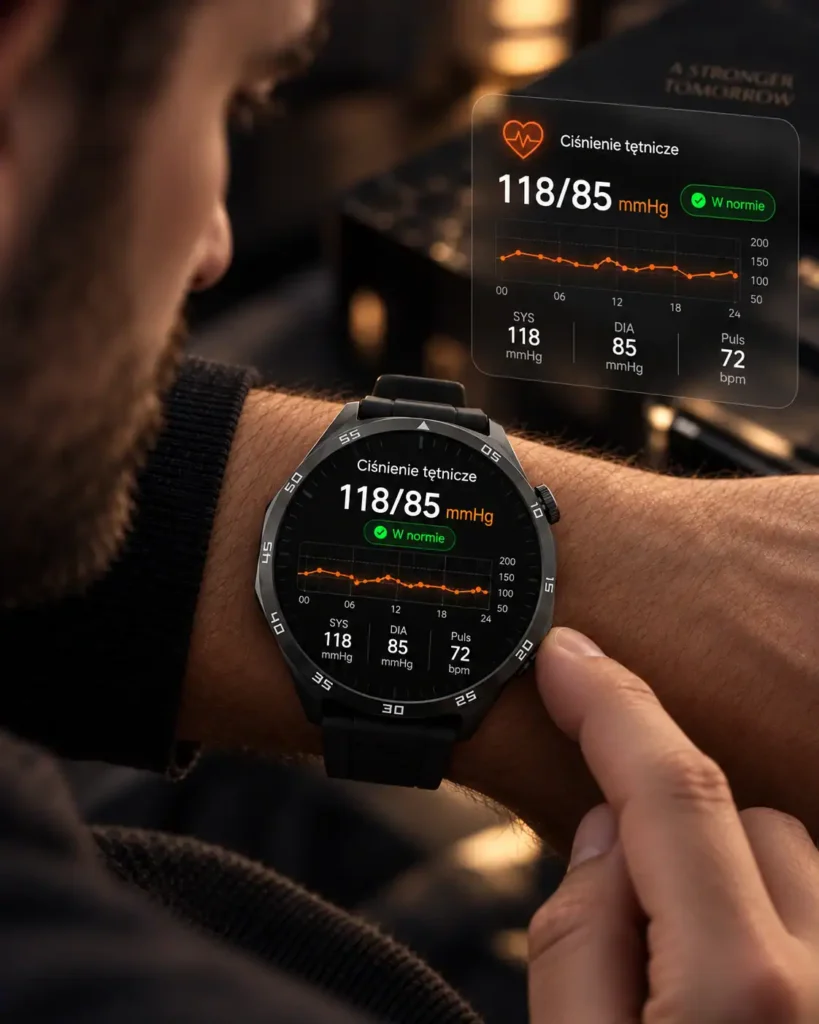 TickOn Watch 3 Care pomiar ciśnienia SpectraPulse